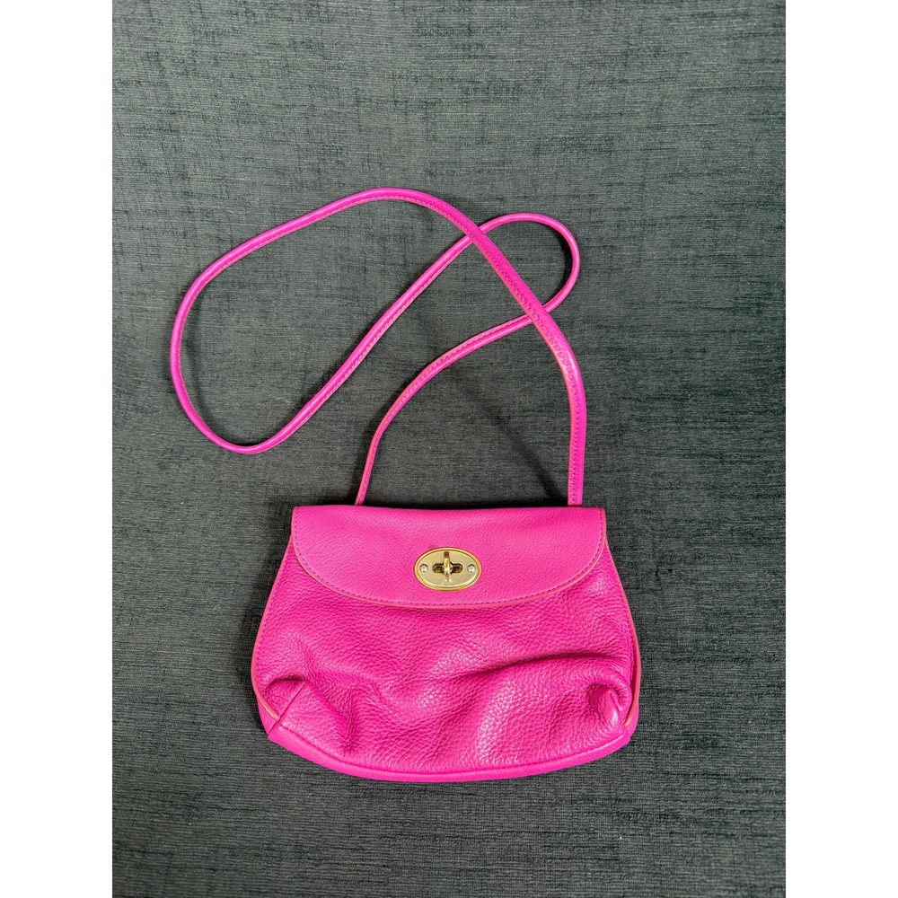 Fossil Monica pink leather crossbody bag